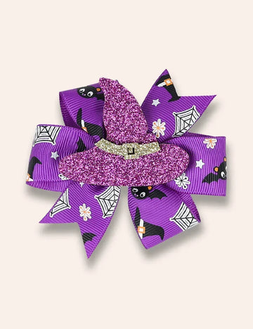 2 قطعة دبابيس شعر على شكل فيونكة من سلسلة الهالوين